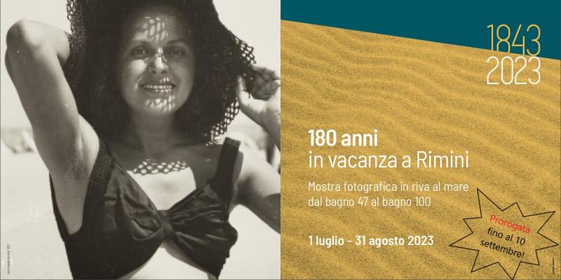 Nella locandina, fotografia del 1951 di Angelo Moretti (da Archivio fotografico Morosetti), Rimini, Biblioteca civica Gambalunga