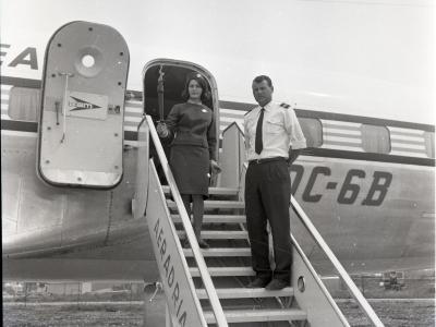 27 giugno 1964. Aeroporto di Miramare: la Fiamma Olimpica arriva a Rimini
