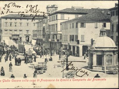Rimini, Piazza Giulio Cesare, ca. 1900-1905