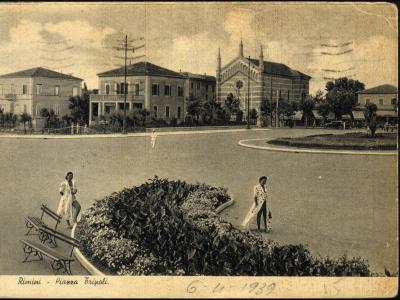 Rimini, Piazza Tripoli e Chiesa di Maria Ausiliatrice, ca. 1939