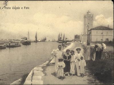 Rimini, Porto Canale e Faro, ca. 1914