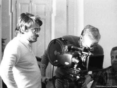 Una donna da scoprire (Rimini, 31 ottobre 1986), a sinistra il regista Riccardo Sesani, Archivio D. Minghini