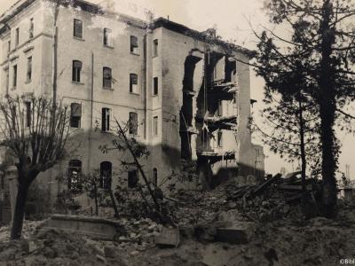 Rimini, via Dante, Albergo Palazzo, 1944 (Foto Moretti Film, Album Maioli, 1943-1944)