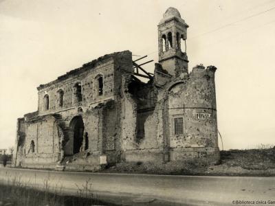 Rimini, Chiesa della Colonnella, ca. 1946 (Foto Domenico Soci)