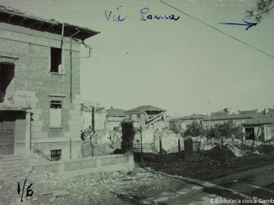 Rimini, via Roma, 1944 (Foto Moretti Film, album dei provini)