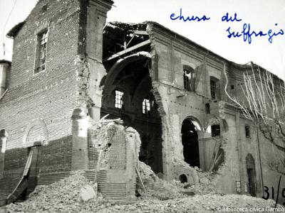 Rimini, Chiesa del Suffragio, 1944 (Foto Moretti Film, album dei provini)