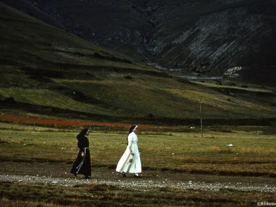 Italo Di Fabio, La suora bianca e la suora nera (diapositiva a colori, 35 mm)