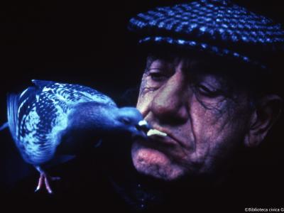 Italo di Fabio, Il piccione (diapositiva a colori, 35 mm)