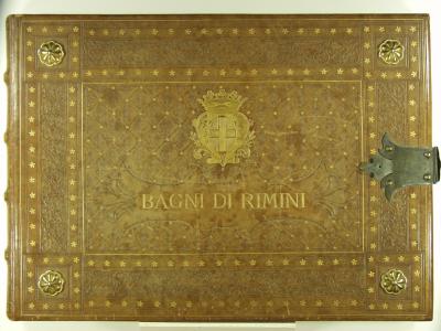 Copertina dell'Album Bagni di Rimini 3, Prem. stab. fotografico F.lli Contessi, ca. 1892-1902 (40 fotografie, AFP 051-090)