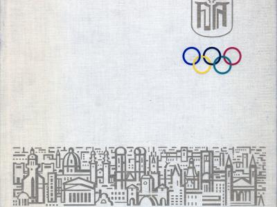 Copertina del libro donato dal Sindaco di Monaco al Sindaco di Rimini in occasione della mostra sui Giochi Olimpici a Rimini nel giugno 1971