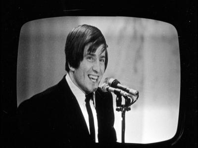 1970 Pio Trebbi sul palco del Festival di Sanremo (Foto D. Minghini)