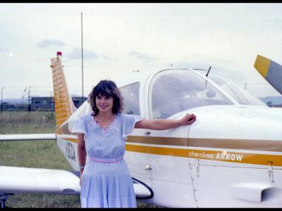 12 agosto 1979 Aeroporto di Miramare di Rimini, Giovanna Ruggeri (Foto D. Minghini)