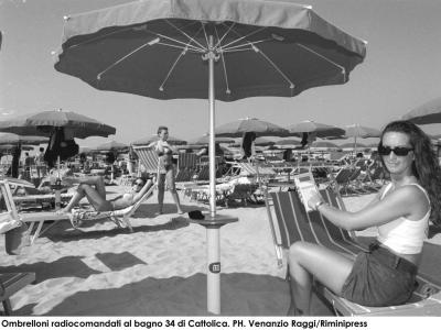 Spiaggia di Cattolica, 1998 (Archivio Raggi/Riminipress)